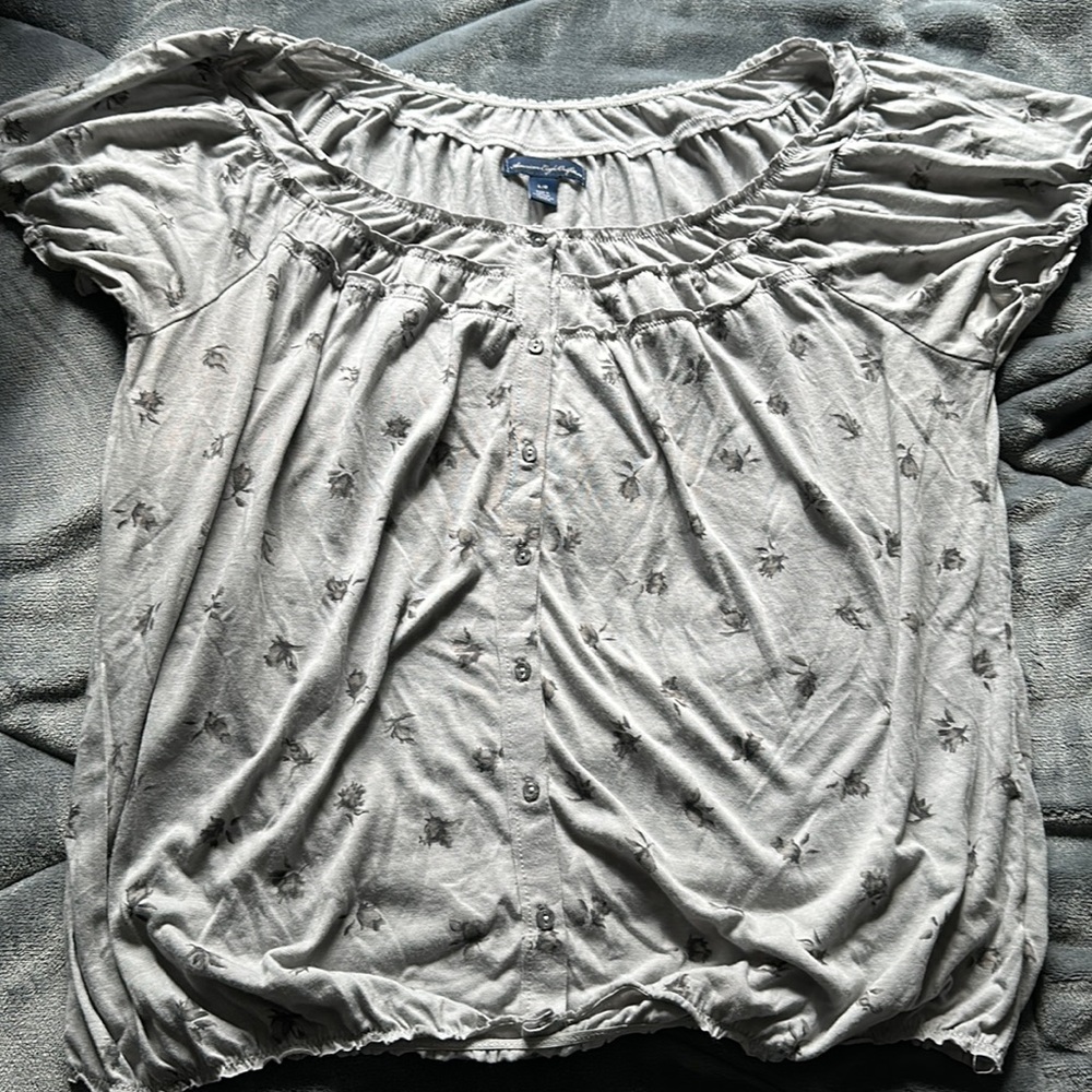 Gray blouse